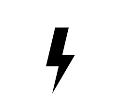 High voltage sign icon